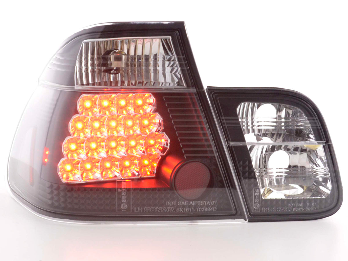 LED Rückleuchten Set BMW 3er Limousine Typ E46 98-01 schwarz LED Rückleuchten Set BMW 3er Limousine Typ E46 98-01 schwarz